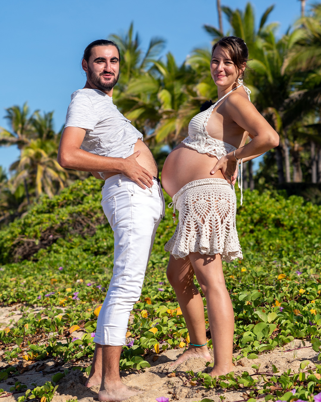 Shooting grossesse par Aurélie Rivière, photographe professionnelle à l'Ile de la Réunion