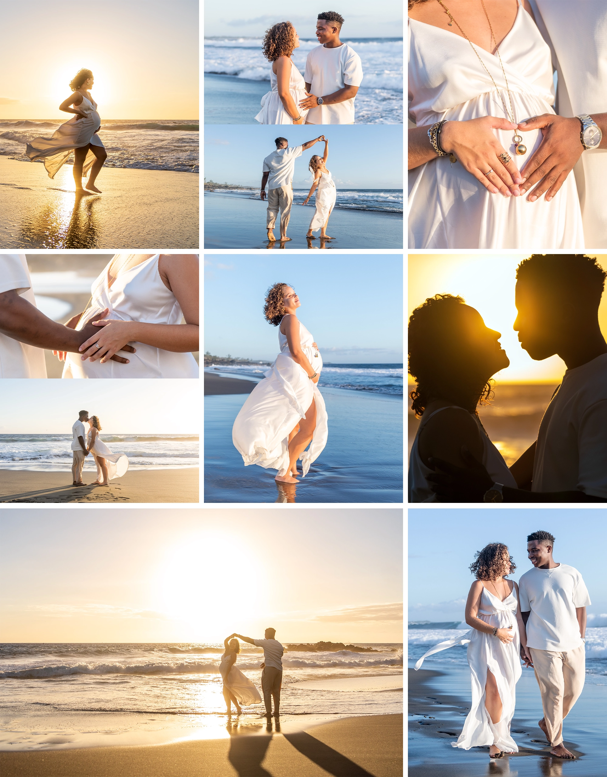 Shooting grossesse par Aurélie Rivière, photographe professionnelle à l'Ile de la Réunion